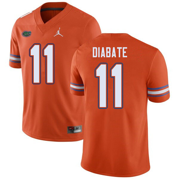 Jordan Brand Men #11 Mohamoud Diabate Florida Gators College Football Jerseys Sale-Orange